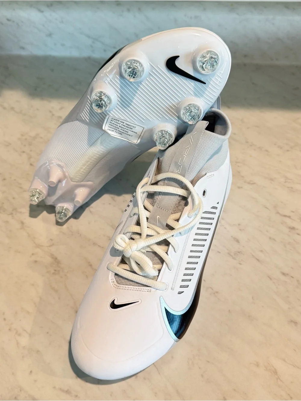 Nike Vapor Edge Pro 360 2 Detachable Football Cleats Men Sz 10 WIDE FJ7019-100
